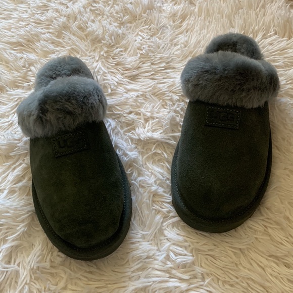 NWT ugg cozy shearling slippers in forest night - Picture 7 of 8